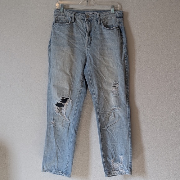 Light High-waisted Mom Jeans - Picture 1 of 3